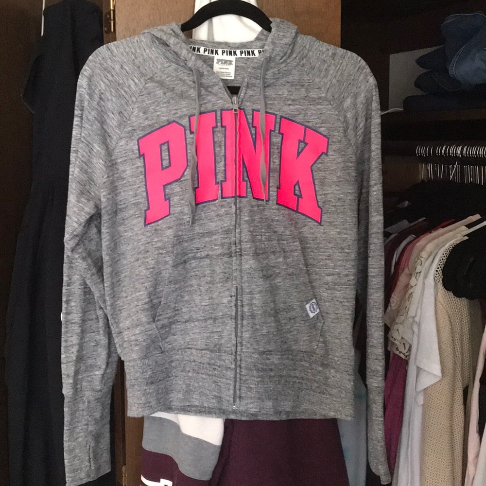 PINK zip up hoodie